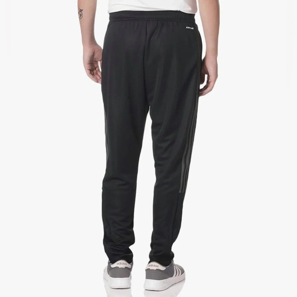 Adidas Aeroready‎ Tiro Track Pants Gray Stripes Drawstring Zip Pockets Size XS - Picture 3 of 16